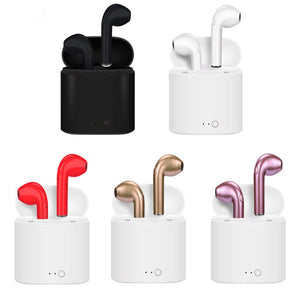i7 i7s TWS Wireless Bluetooth Earphone In-Ear Stereo Earbud Headset with Charging Box Mic for iPhone sunsung xiaomi huawei LG - virtualelectronicsstore.com