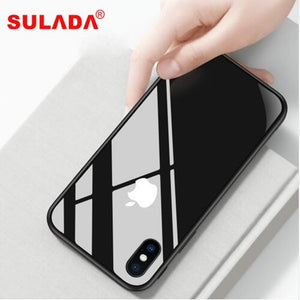 Luxury Nano Glass Phone Case For iPhone XR XS Max XS Metal Frame Back Cover For iPhone X 6 6s 7 8 Plus - virtualelectronicsstore.com